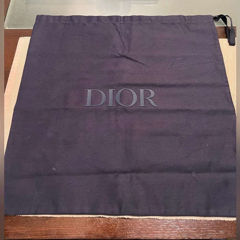 Dior Navy Box and Black Pouch Set
